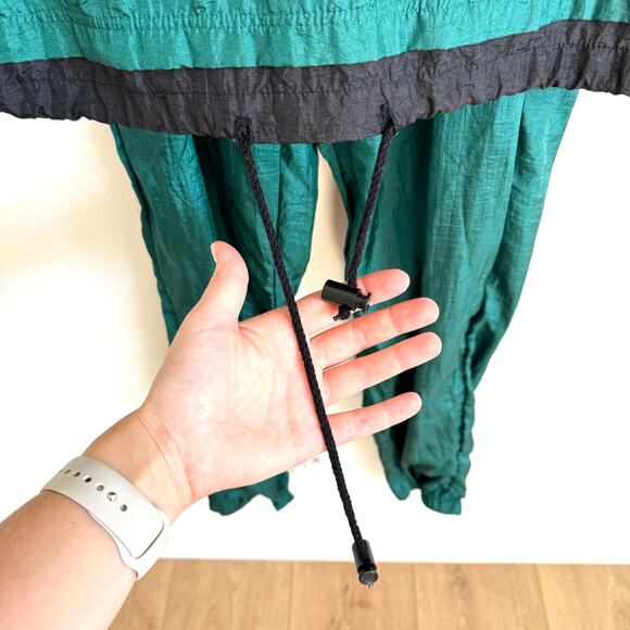 Bike Green Black Vintage 90s Nylon Track Suit Men’s Medium - Picture 4 of 8